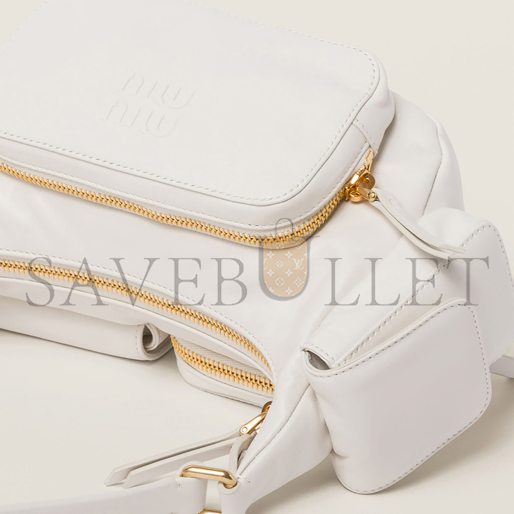 MIU MIU NAPPA LEATHER POCKET BAG 5BC146 (21*12*6cm)